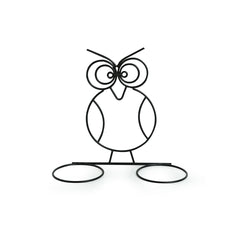 'The Owl Buckets' Wall Planter Pots In Galvanized Iron (Set of 2)