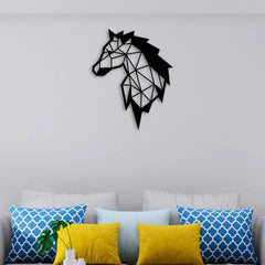 Elegant Horse Face Metal Wall Art