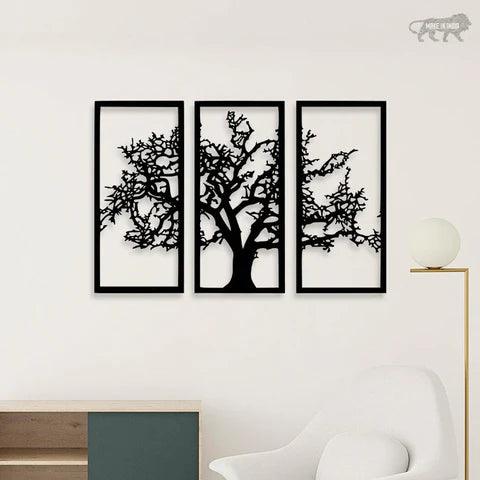 Elegant Tree Metal Wall Art ( Set of 3 Piece)