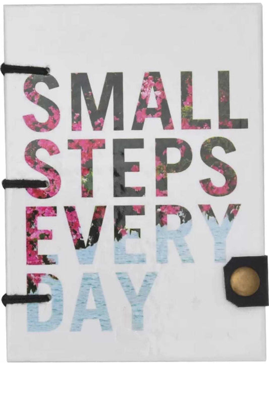 Handmade Printed Cardboard Journal Diary with Buckle Lock Unruled 200 Pages Notepad Personal Diaries for Men and Women -1
