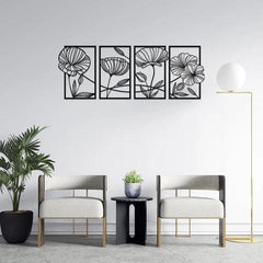 Flower Family Sets Metal Wall Art