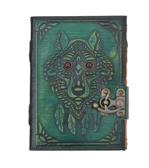 Genuine Leather Diary | Vintage Handmade Leather Journal | Premium Antique String Closure | 200 Handmade Deckle Edge Antique Pages -1