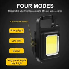 Emergency USB Flash Light, USB Rechargeable LED Light with Bottle Opener, Stand