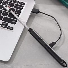 USB Rechargeable Lighter, Rechargeable Electric Gas Lighter Plasma Flameless Windproof USB Lighter 360° Flexible Neck Arc to Light Puja Lamps, Gas Stove, Candles