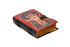 Genuine Leather Diary | Vintage Handmade Leather Journal | Premium Antique String Closure | 200 Handmade Deckle Edge Antique Pages -1