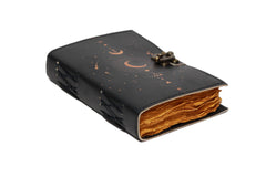 Genuine Leather Diary | Vintage Handmade Leather Journal | Premium Antique String Closure | 200 Handmade Deckle Edge Antique Pages -1