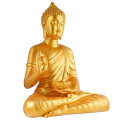 Gautam Buddha Statue Showpiece Idol Figurine for Feng Sui, Vastu, Home Decor, Office, Diwali, Gifting, Living Room, Bedroom, Study Table -27