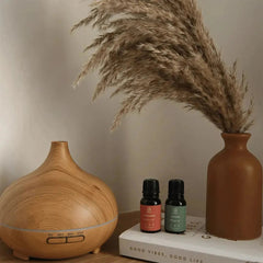 🌫️ Premium Ultrasonic Aroma Diffuser with Remote – 550ml Large-Capacity Mist Diffuser & LED Mood Light