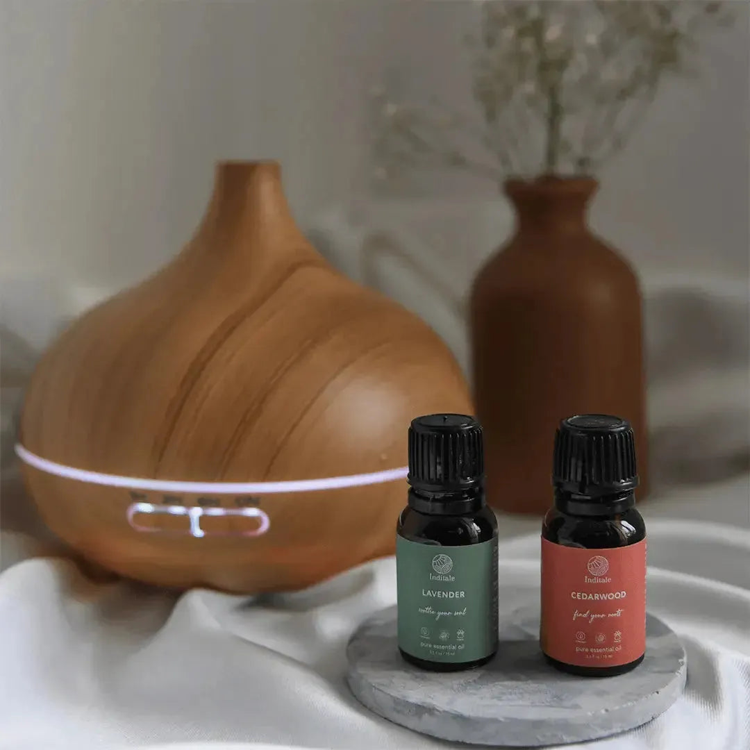 🌫️ Premium Ultrasonic Aroma Diffuser with Remote – 550ml Large-Capacity Mist Diffuser & LED Mood Light