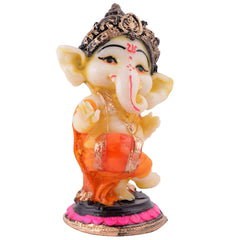 Ganesha Statue Showpiece Idol Shriganesh Bhagwan Murti / Home, Office Decor / Car Dashboard Ganpati / Lord Vinayaka Statue God of Luck & Success Sculpture / Gift Items -05