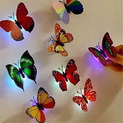 LED Color Changing Beautiful Butterfly (Set Of 4)