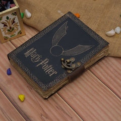 Genuine Leather Diary | Vintage Handmade Leather Journal | Premium Antique String Closure | 200 Handmade Deckle Edge Antique Pages -1