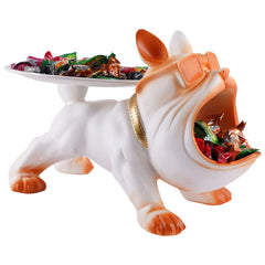 Cool Taddy Bear Showpiece for Home Decorative Showpiece | Taddy Bear with Paltter Statue for Home Decor Showpiece | Home Kitchen Decor | Office Decorative Item (White)