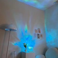 Dynamic Water Ripple Effect Night Light Lamp, USB Portable Night Lamp for Home Decor, Office, Bedroom & Gifting