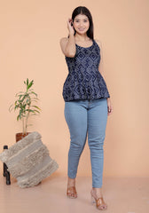 Elegant Sleeveless Cotton Kurti - TP17