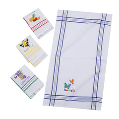 Polyester Cotton Embroidery  Dishwashing Cleaning Dusting Towel