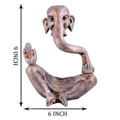Ganesha Statue Showpiece Idol Shriganesh Bhagwan Murti / Home, Office Decor / Car Dashboard Ganpati / Lord Vinayaka Statue God of Luck & Success Sculpture / Gift Items -05