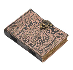 Genuine Leather Diary | Vintage Handmade Leather Journal | Premium Antique String Closure | 200 Handmade Deckle Edge Antique Pages -1