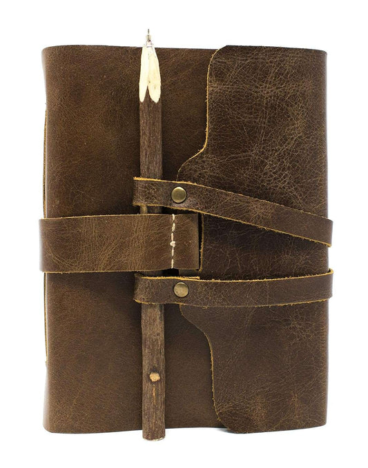 Leather Journal Diary with Premium Antique String Closure vintage Journal handmade 200 pages white unruled|travel Diary|personal journal -9