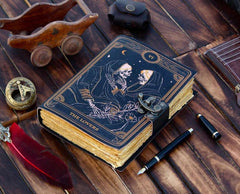Genuine Leather Diary | Vintage Handmade Leather Journal | Premium Antique String Closure | 200 Handmade Deckle Edge Antique Pages -1