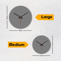 Line Waves Wooden Wall Clock For Living Room