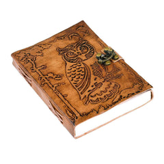 Leather Journal Diary with Premium Antique String Closure vintage Journal handmade 200 pages white unruled|travel Diary|personal journal -9