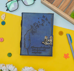 Genuine Leather Diary | Vintage Handmade Leather Journal | Premium Antique String Closure | 200 Handmade Deckle Edge Antique Pages -1