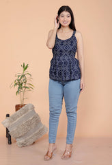 Elegant Sleeveless Cotton Kurti - TP17