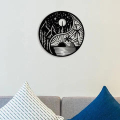 Ultimate Sun And Moon Metal Wall Art