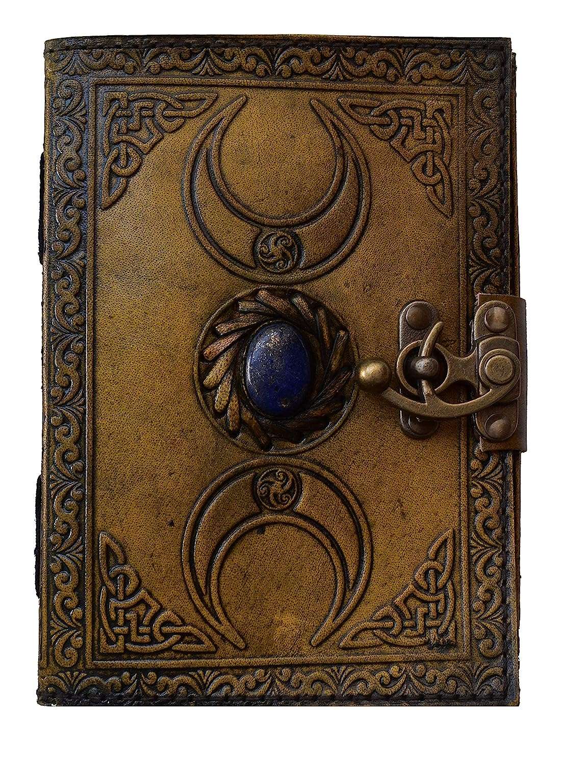 Genuine Leather Diary | Vintage Handmade Leather Journal | Premium Antique String Closure | 200 Handmade Deckle Edge Antique Pages -1