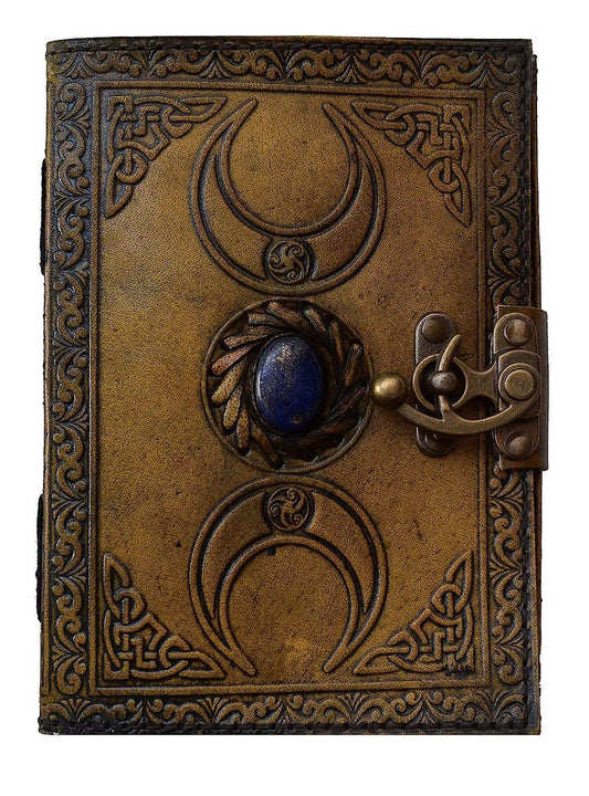 Genuine Leather Diary | Vintage Handmade Leather Journal | Premium Antique String Closure | 200 Handmade Deckle Edge Antique Pages -1