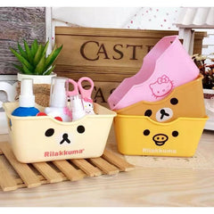 Mini Cartoon Print Storage Box (Pack Of 3)