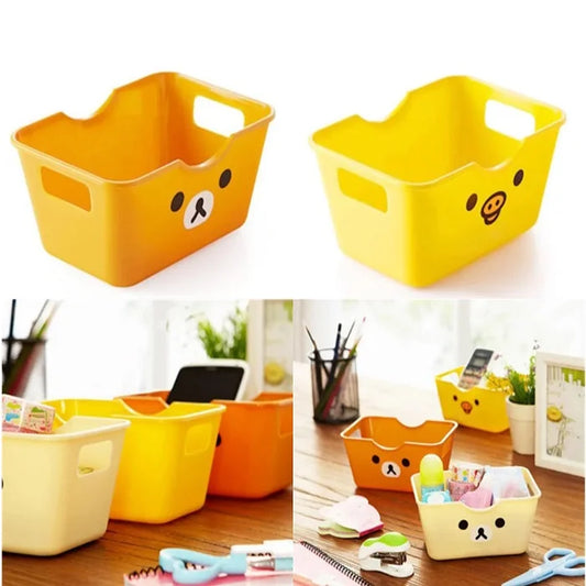 Mini Cartoon Print Storage Box (Pack Of 3)