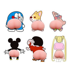 2pcs 3D Silicone Cute Car Sticker