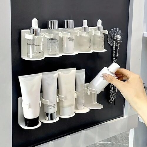 5 Slot Multipurpose Wall Mounted Storage Rack for the Bathroom Amenities &amp; Accessories