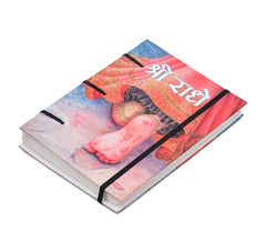 Handmade Printed Cardboard Journal Diary with Buckle Lock Unruled 200 Pages Notepad Personal Diaries for Men and Women -1