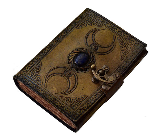 Genuine Leather Diary | Vintage Handmade Leather Journal | Premium Antique String Closure | 200 Handmade Deckle Edge Antique Pages -1
