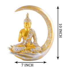 Gautam Buddha Statue Showpiece Idol Figurine for Feng Sui, Vastu, Home Decor, Office, Diwali, Gifting, Living Room, Bedroom, Study Table -27