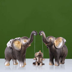 Polyresin Set Of 2 Dear showpiece for Home decoration items Table Dcor Living Room Gift Boxes for Weddings, Parties, Housewarming for Home and Office Use (Brown Golden)