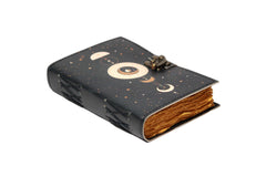 Genuine Leather Diary | Vintage Handmade Leather Journal | Premium Antique String Closure | 200 Handmade Deckle Edge Antique Pages -1