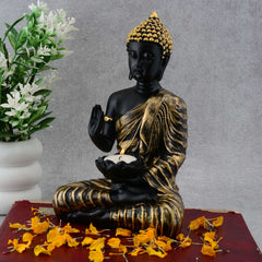 Gautam Buddha Statue Showpiece Idol Figurine for Feng Sui, Vastu, Home Decor, Office, Diwali, Gifting, Living Room, Bedroom, Study Table -27