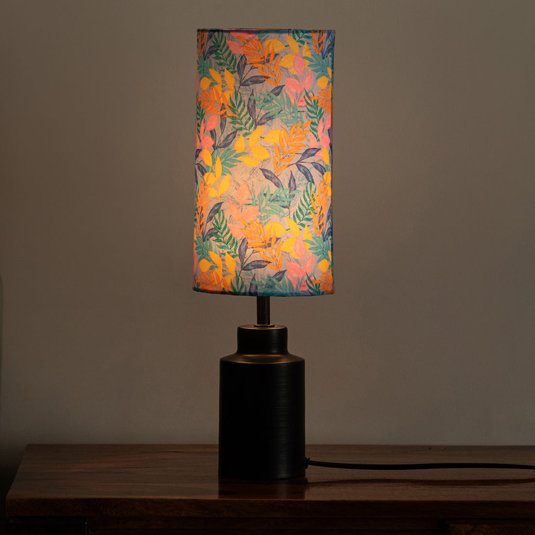 'Frond' Decorative Table Lamp In Metal (45 Cm, Without Bulb, Handcrafted)