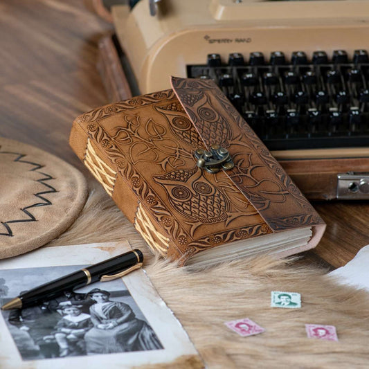 Leather Journal Diary with Premium Antique String Closure vintage Journal handmade 200 pages white unruled|travel Diary|personal journal -9
