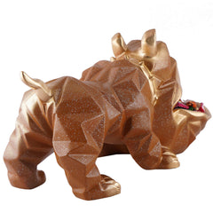 Decorative Bulldog Figurines,Dog Statues for Home Decor, Collectible Animal Figurines, Gifts for Dog Lovers, Home Decor & Showpiece (Grey)