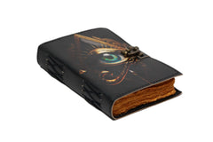 Genuine Leather Diary | Vintage Handmade Leather Journal | Premium Antique String Closure | 200 Handmade Deckle Edge Antique Pages -1