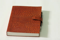 Vintage Handmade Genuine Leather Journal | Premium Antique button Closure | 200 Handmade White Pages -1