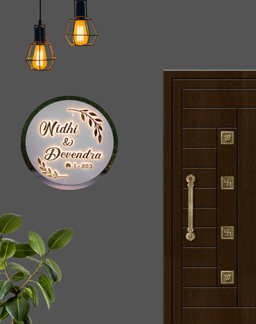 Illuminated Name Plates for Your Home, villa, flat and office