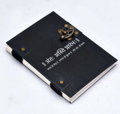 Leather Journal Diary with metal lock vintage Journal handmade 200 pages white unruled|travel Diary|personal journal -1