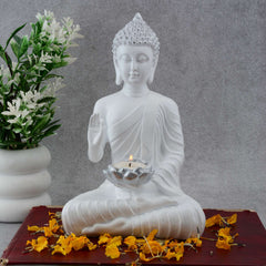 Gautam Buddha Statue Showpiece Idol Figurine for Feng Sui, Vastu, Home Decor, Office, Diwali, Gifting, Living Room, Bedroom, Study Table -27