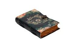Genuine Leather Diary | Vintage Handmade Leather Journal | Premium Antique String Closure | 200 Handmade Deckle Edge Antique Pages -1